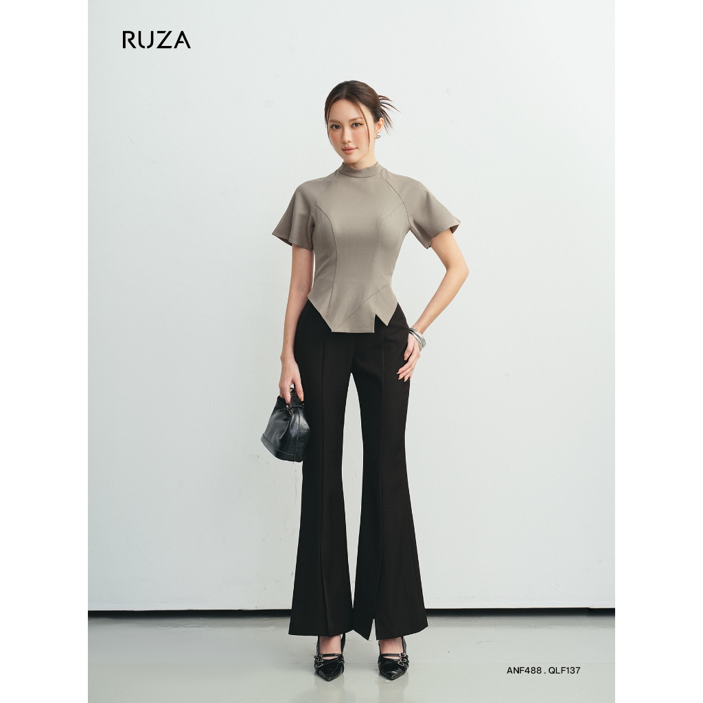 Quần tây nữ RUZA ống loe thời trang công sở chất dày dặn QLF137 QLF138
