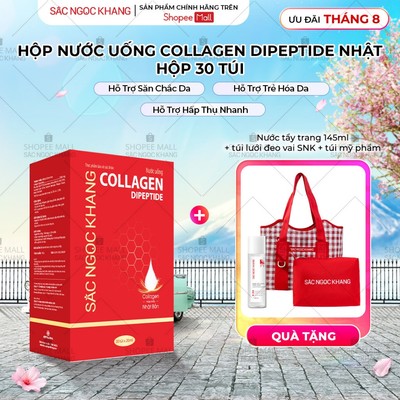[Tặng combo túi] Nước Uống Collagen Dipeptide Sắc Ngọc Khang 30 Túi - Trẻ Hóa, Căng Bóng Da