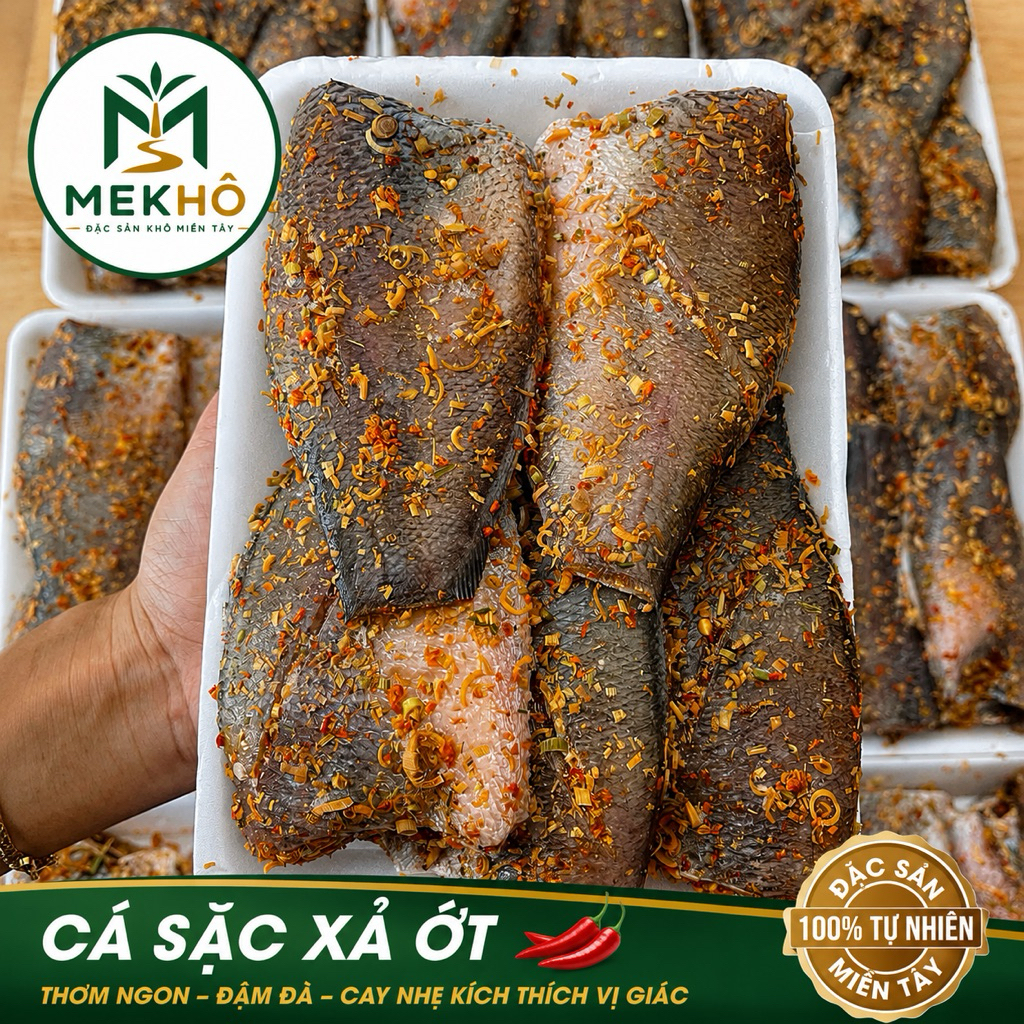 KHÔ CÁ SẶC XẢ ỚT MEKHÔ – ĐẬM ĐÀ HƯƠNG QUÊ, CAY NHẸ KHÓ CƯỠNG