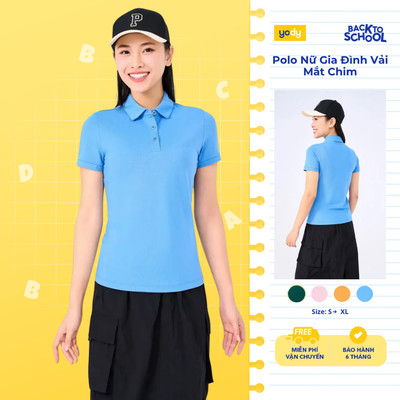 [KOL/KOC] Áo Polo Nữ YODY cotton mắt chim co giãn thoáng mát chống nhăn APN7280