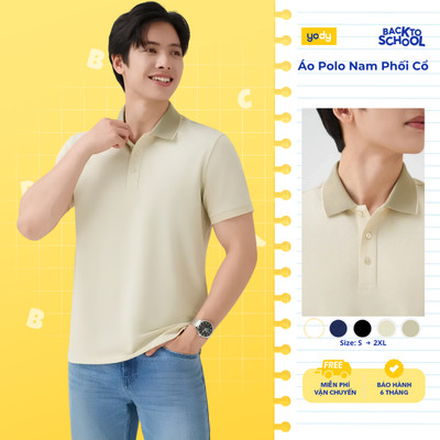 Áo Polo Nam Yody Ngắn Tay Cổ Phối Bo Co giãn thoải mái thấm hút mồ hôi MCPO25A517