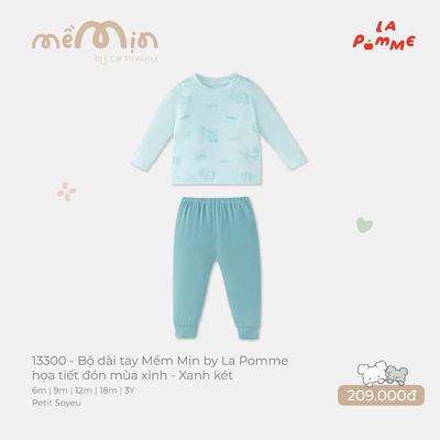 Bộ dài tay Mềm Mịn by La Pomme họa tiết đón mùa xinh -  Sợi Petit Soyeu thoáng mát - Bé trai/gái - 6M - 3Y
