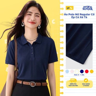[BST POLO ALL IN 1] Áo Polo Nữ Yody Regular Cổ Ép Có Xẻ Tà WCPO26A014