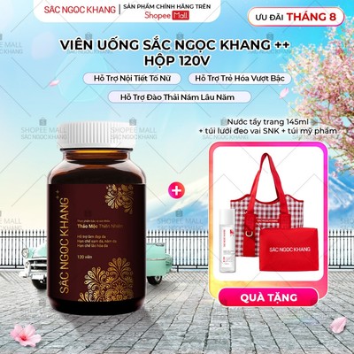 Viên uống hỗ trợ mờ nám tàn nhang & cân bằng nội tiết Sắc Ngọc Khang++ [Hộp 120v]