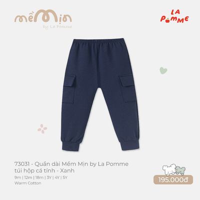 (NÊN TĂNG SIZE) Quần dài Mềm Mịn by La Pomme túi hộp cá tính - Sợi Warm Cotton thoáng khí - Bé trai/gái - 9M - 5Y