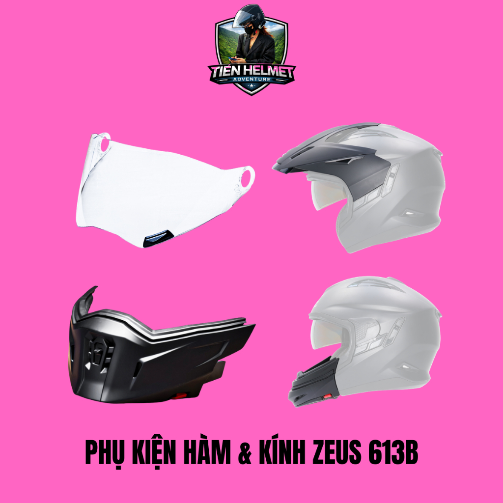 Phụ kiện thay thể cho mũ bảo hiểm ZEUS 205 và 613B - Chính hãng ZEUS
