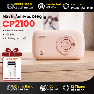 [ Hỏa Tốc HCM ] CP2100 Máy in ảnh di động 300 DPI Bluetooth In từ điện thoại Ảnh Chống Nước