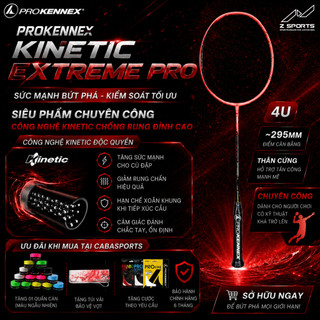 Vợt cầu lông Prokennex Kinetic Extreme Pro tặng túi đựng & quấn cán vợt cầu lông