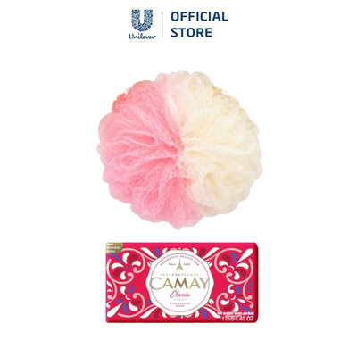 [Hàng tặng] Combo Xà bông camay + Bông tắm (màu ngẫu nhiên