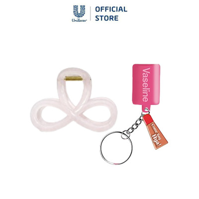 [Hàng tặng] Combo Gluta Hya keychain + Kẹp tóc (màu ngẫu nhiên)