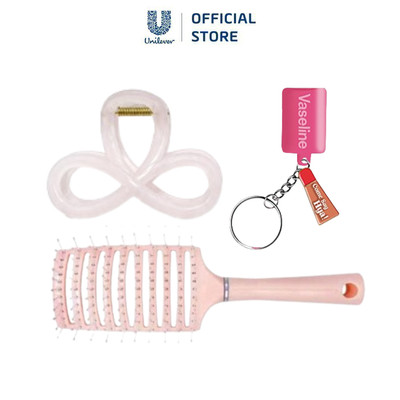 [Hàng tặng] Combo Guta Hya Keychain + Lược + Kẹp tóc (màu ngẫu nhiên)
