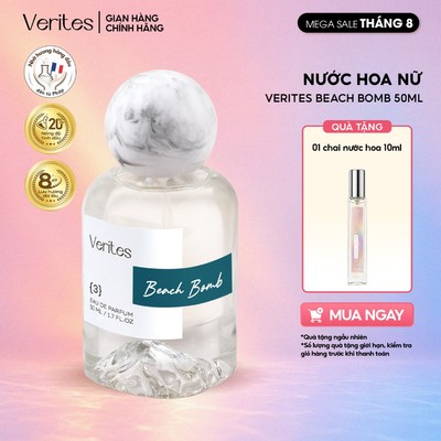[KOL] Nước Hoa Nữ Verites Beach Bomb Nhẹ Nhàng, Tươi mát, Đáng Yêu 50ml