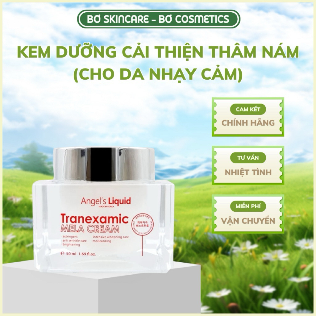 [CHÍNH HÃNG] Kem Dưỡng Tranexamic Acid Cải Thiện Thâm Nám Dành Cho Da Nhạy Cảm Angel's Liquid Mela C
