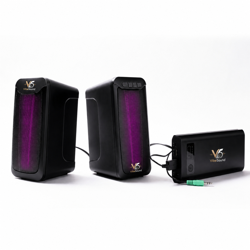 Loa VibeSound Máy Tính SoundMax A-500 - Thiết Kế Nhỏ Gọn, Âm Thanh Sống Động, USB 5V