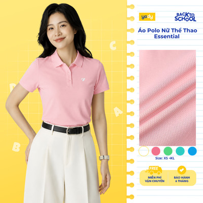 Áo Polo Nữ Yody Thể Thao Essential Thoáng Khí Mềm Mại WAPO26A022