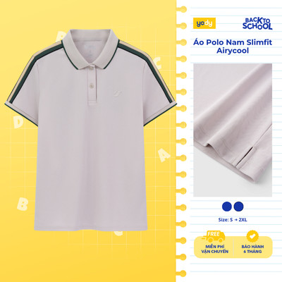[BST Cooler & Closer] Áo Polo Nữ Yody Phối Dây Dệt Năng Động WCPO26A028