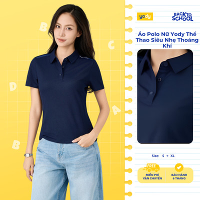 Áo Polo Nữ Yody Thể Thao Siêu Nhẹ Thoáng Khí WAPO26A050