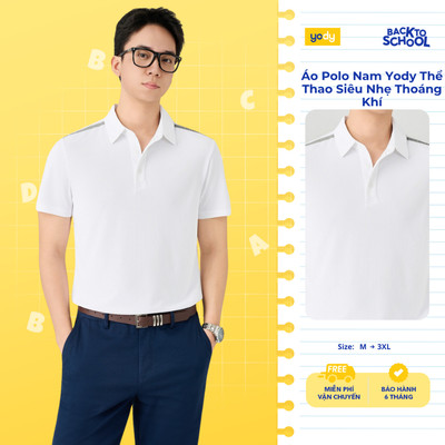 Áo Polo Yody Aó Phông Thể Thao Nam Siêu Nhẹ Phom Slim Fit MAPO26A069