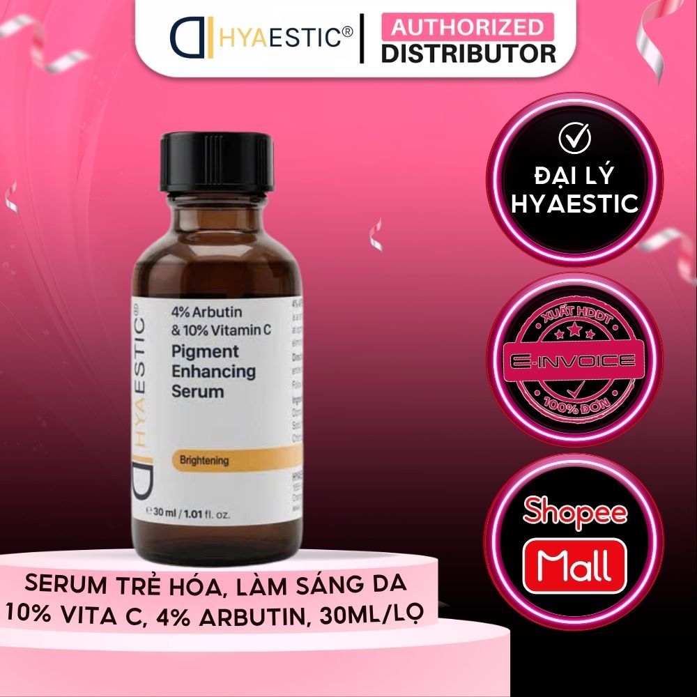 Tinh Chất Sáng Da, Mờ Thâm Nám Và Trẻ Hóa Da Hyaestic Pigment Enhancing Serum 4% Arbutin & 10% Vitam