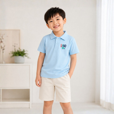 Áo polo bé trai in hình Khủng long DINO chất thun cotton Loza Mã: PL3649