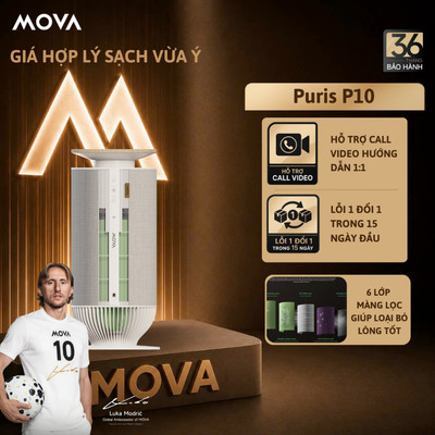 Máy Lọc Không Khí MOVA Puris P10 Pet Lọc Bụi Mịn H13, Khử Mùi Thú Cưng | BH 36 Tháng