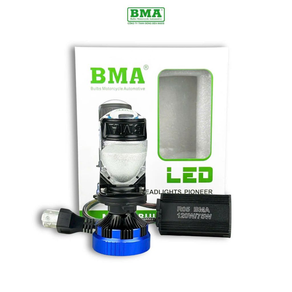 Led Pha R05 BMA 120W - Chính Hãng BMA - Lắp Ô Tô Xe Máy - Điện 12-24V - Bảo Hành 12 Tháng - Phụ Tùng
