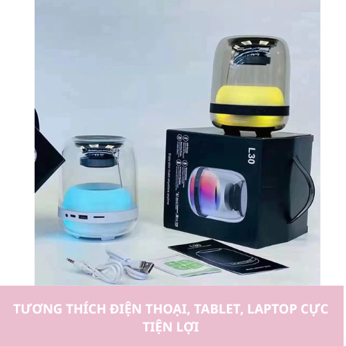[L30] Loa Bluetooth L30 Mini Âm Thanh Sống Động Kết Nối Không Dây Pin Sạc Nhỏ Gọn Nghe Nhạc Xem Phim