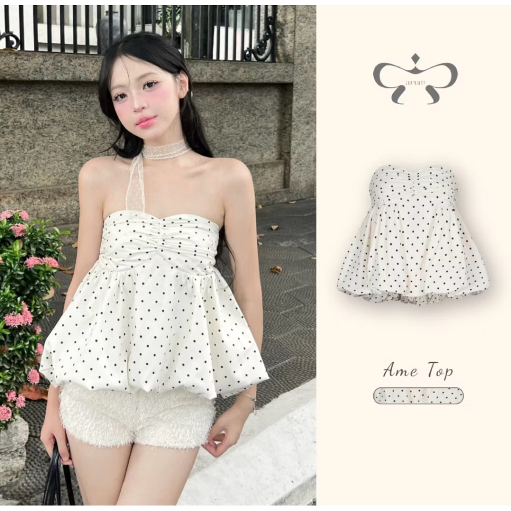 pass áo bí chấm bi AREUM size M