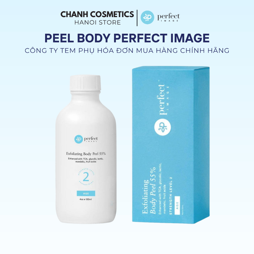 [ có chiết ] Perfect Image Dung dịch peel body Exfoliating body peel 55% Loại bỏ TBC và làm sáng da