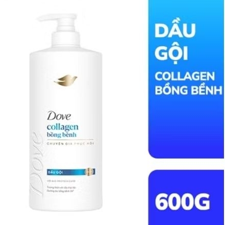 Dầu gội Dove Collagen bồng bềnh chai 600g(577ml)