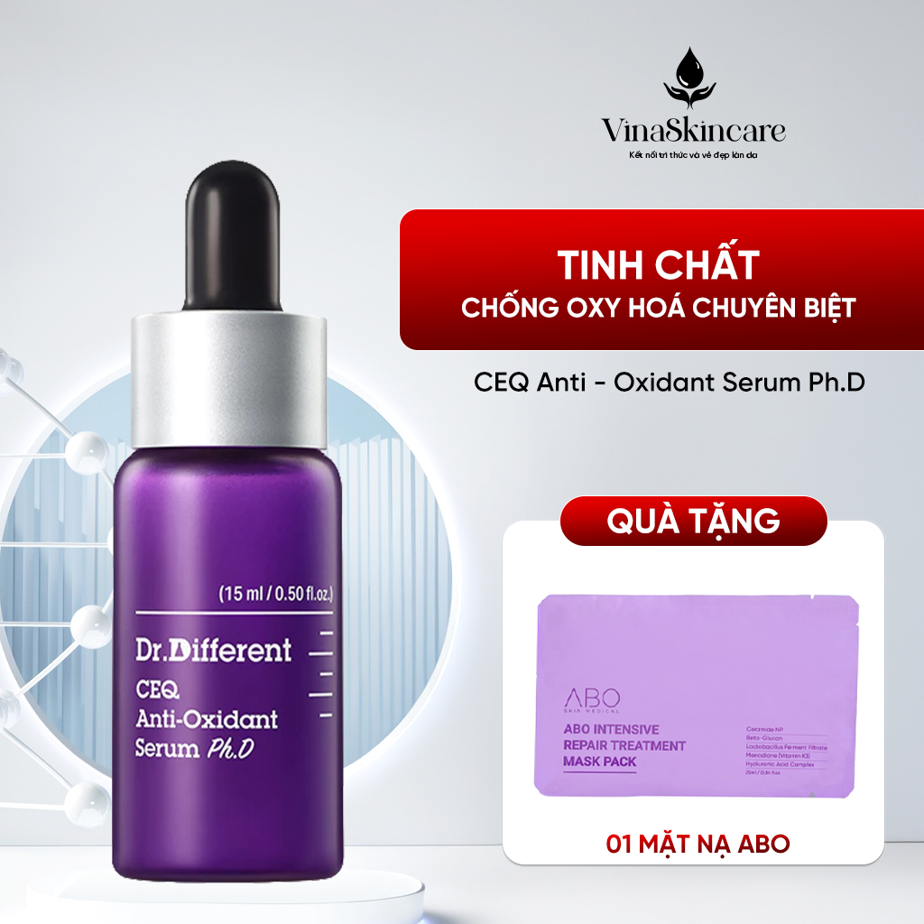 Serum Chống Lão Hoá Vitamin C 17% - Dr. Different CEQ Anti-Oxidant Serum Ph.D 15ml