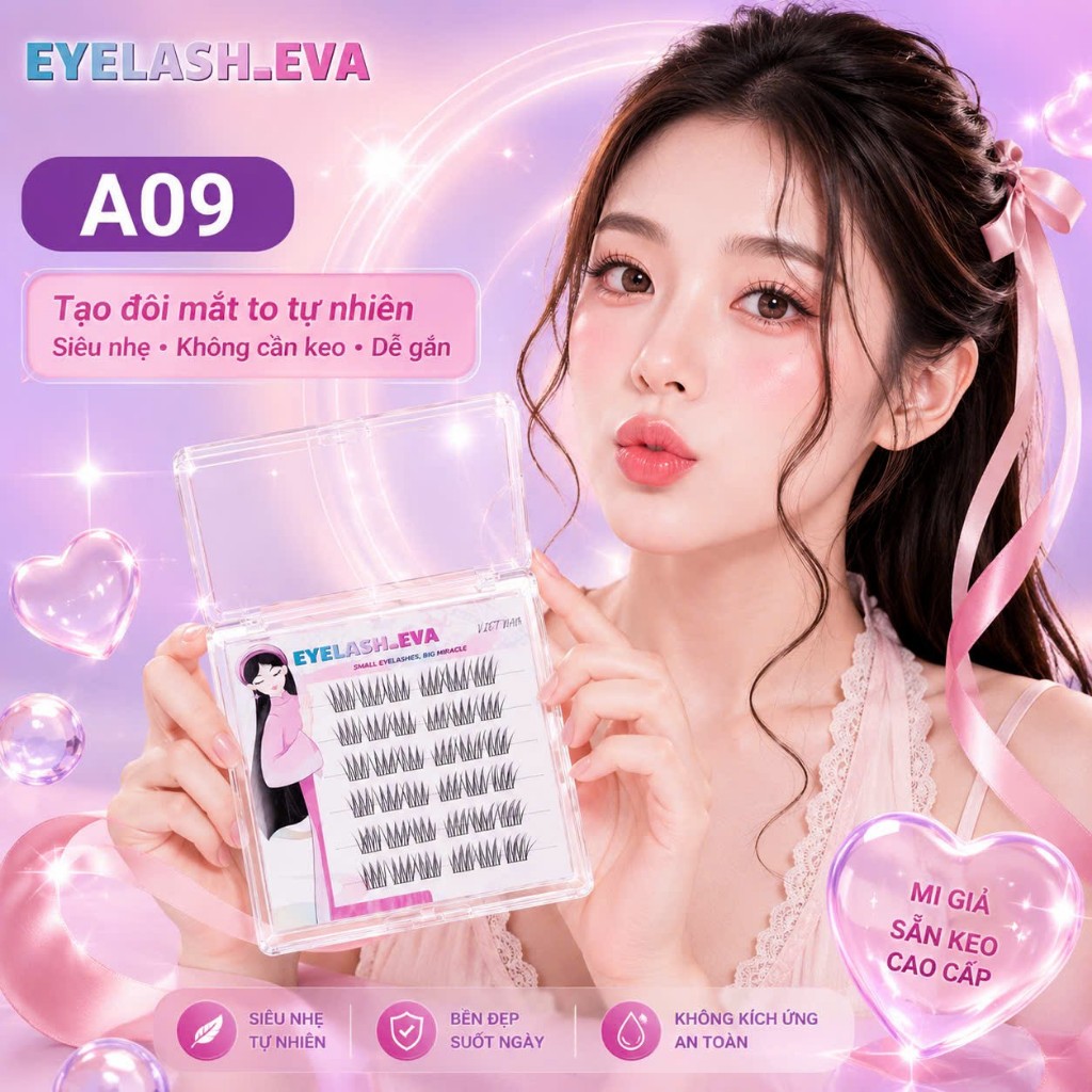 [99k/ 6 hộp] Mi giả sẵn keo tự dính tổng kho mi giả /Tặng 1 nhíp đơn hàng bất kỳ