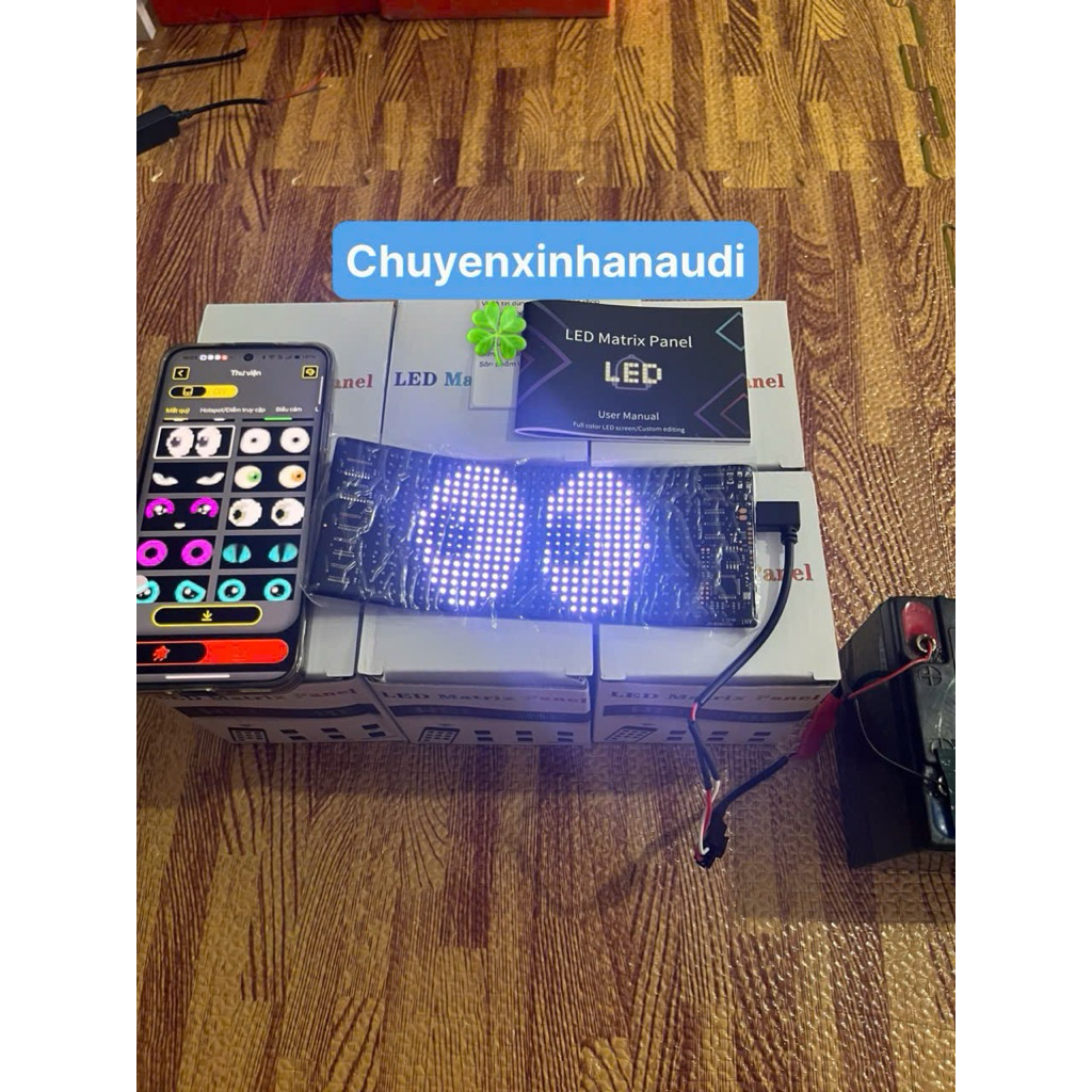 Bảng led matrix dẻo sử dụng mạch 12v ra bảng led 5v(dùng điện 12v),có chống nước,💦 full hiệu ứng ico