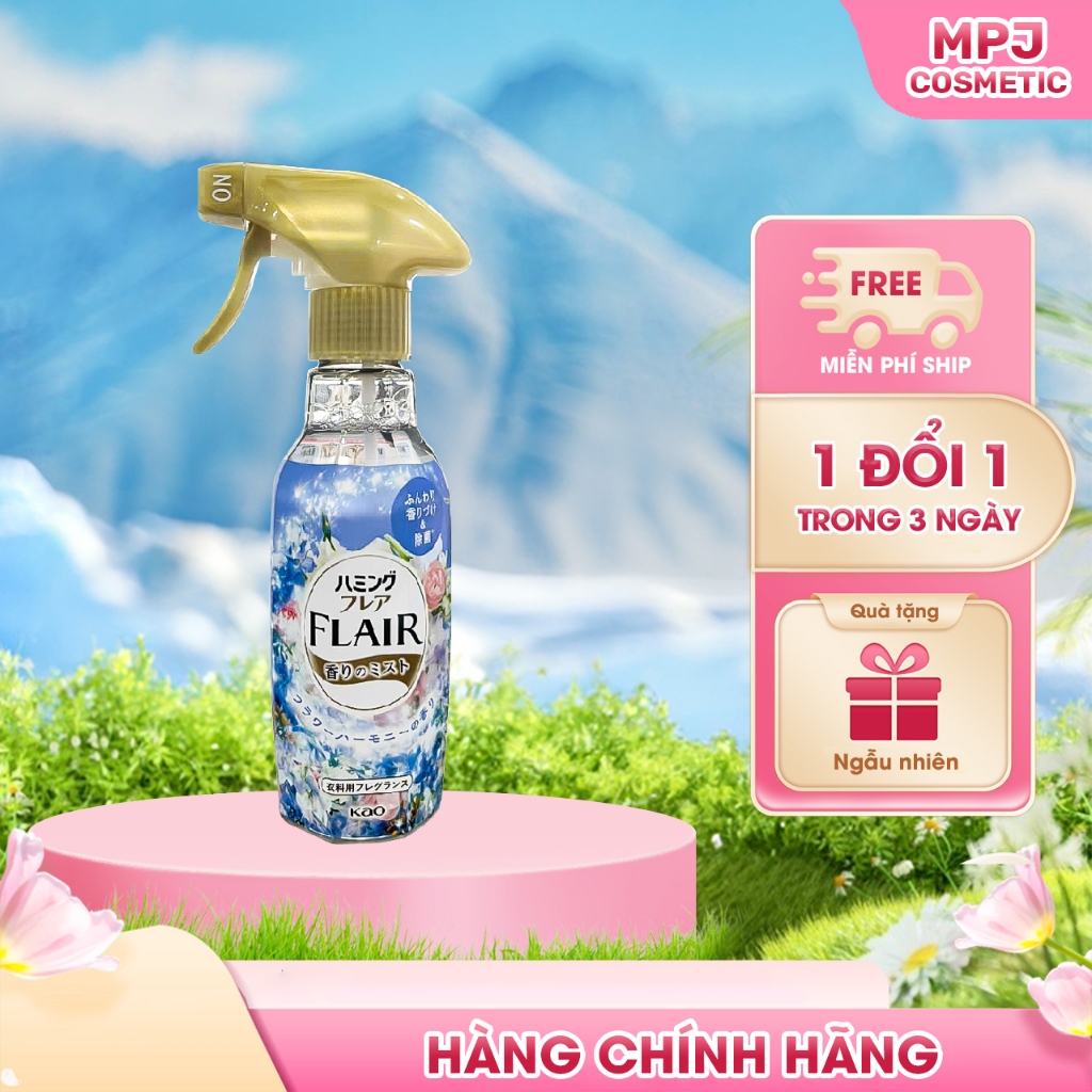 Chai Xịt Thơm, Làm Phẳng Quần Áo Kao Flair Hương Hoa Tự Nhiên Deodorizer Spray ( 270ml)
