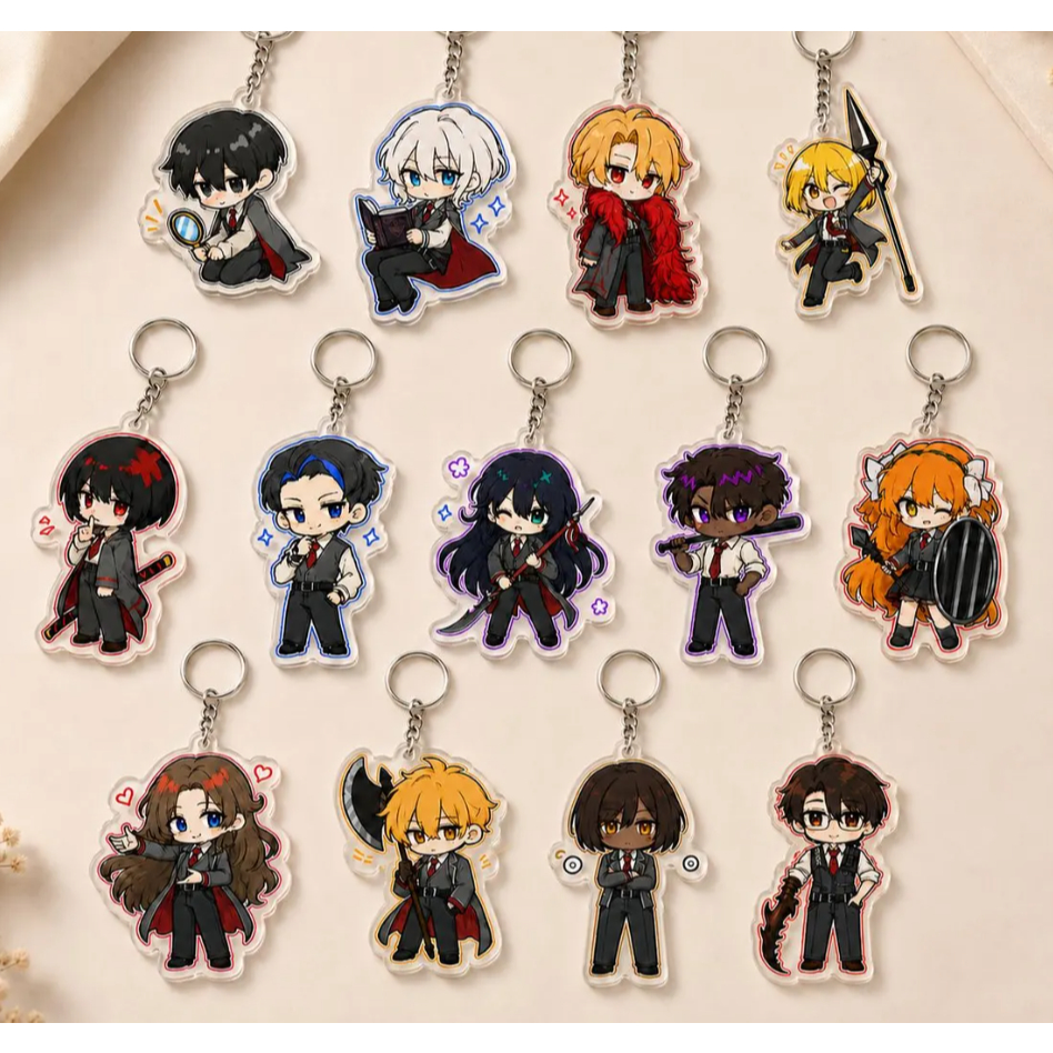 Limbus Company Keychain, Gamer Backpack Accessory