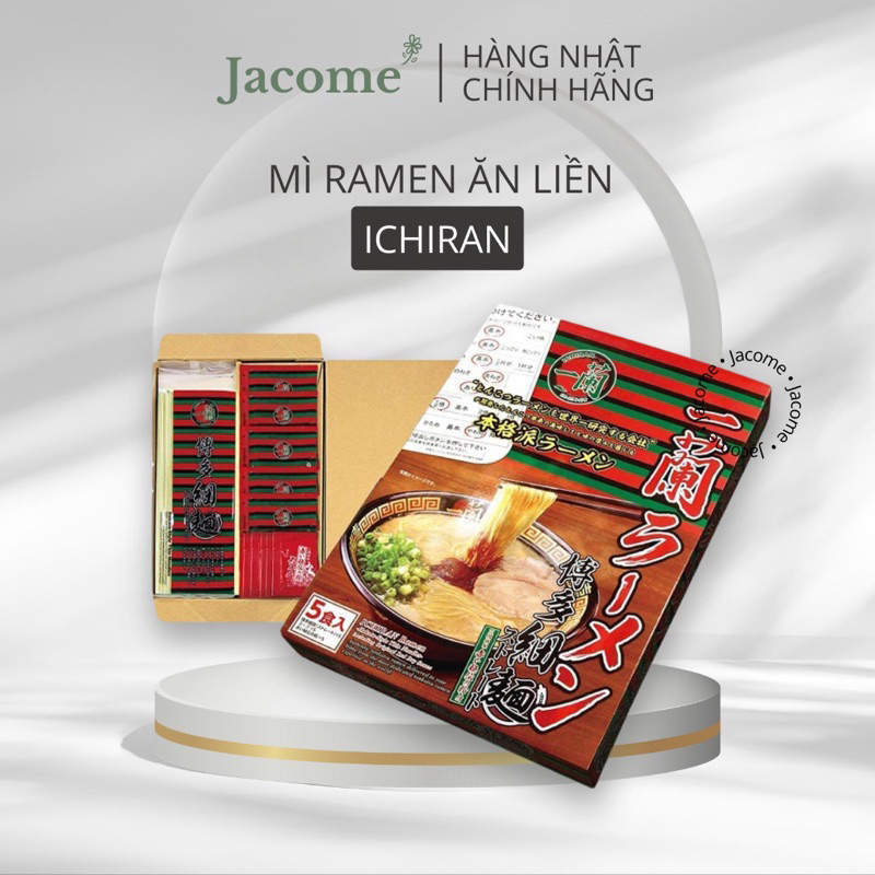MÌ RAMEN ICHIRAN NHẬT BẢN - ICHIRAN RAMEN NỔI TIẾNG NHẬT BẢN HỘP 5 PHẦN ĂN