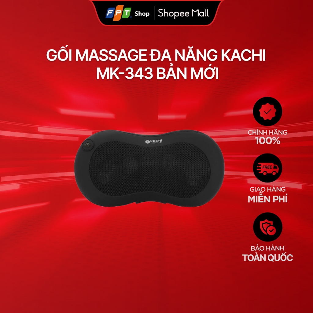 Gối massage đa năng Kachi MK-343 Bản Mới