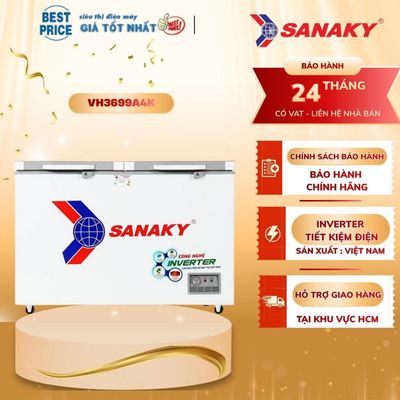 Tủ đông Sanaky Inverter 270 lít TD.VH3699A4K