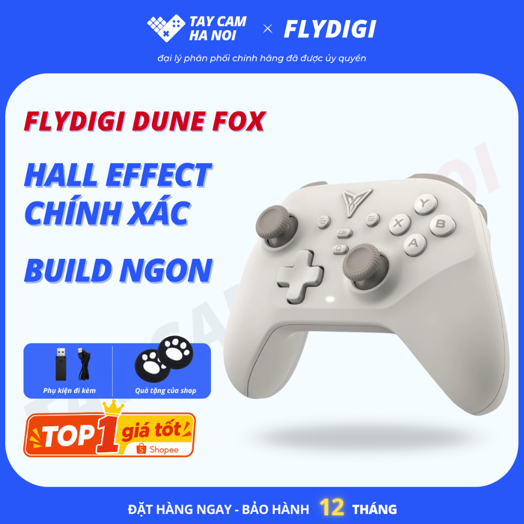 Tay cầm Flydigi DUNE FOX, tay cầm chơi game cho người nhập môn, chơi FCO, Forza Horizon mượt mà