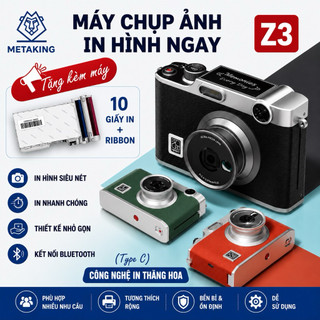 Máy Chụp Ảnh In Hình Ngay Z3 - 300 DPI - In Ảnh Nhanh Từ Điện Thoại Qua KN Bluetooth - Hỏa Tốc TPHCM