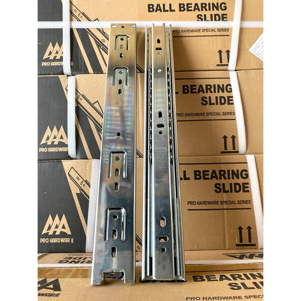 RAY TRƯỢT BI ( AAA ) 3 TẦNG DÀI 30CM . Ray trượt bi 3 tầng . dùng cho ngăn kéo, bàn, tủ, kệ vi tính 