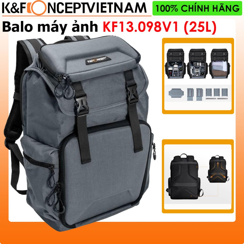 Balo máy ảnh K&F Concept KF13.098V1 (25 lít)