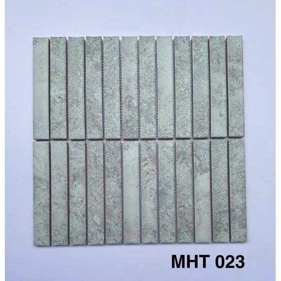 Gạch mosaic giả đá travertine nhập khẩu -Gạch thẻ ốp lát trang trí nội ngoại thất(Kho SG)