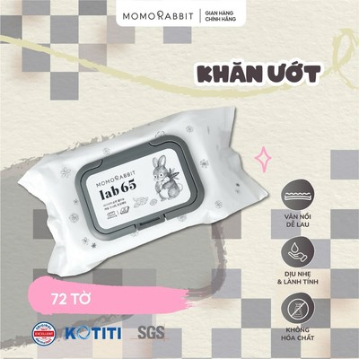Khăn ướt Momo Rabbit - 72 pcs