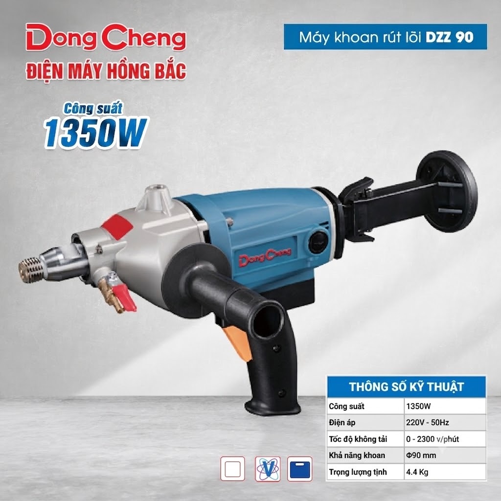 Máy Khoan Rút Lõi DongCheng DZZ90 và DZZ05-110, Hàng Chính Hãng - Bảo Hành 6 Tháng - Hồng Bắc