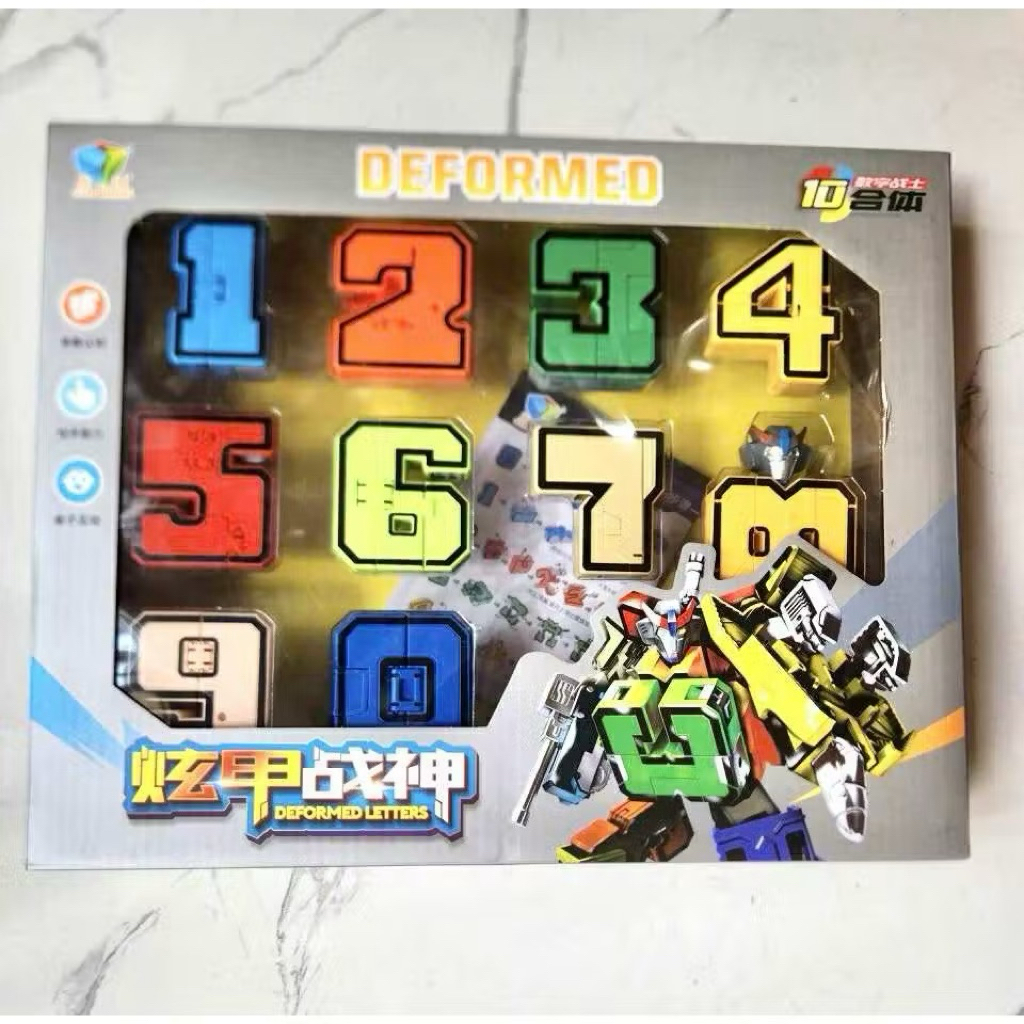 BỘ ĐỒ CHƠI CON SỐ BIẾN HÌNH ROBOT (DEFORMED NUMBERS 10-IN-1)