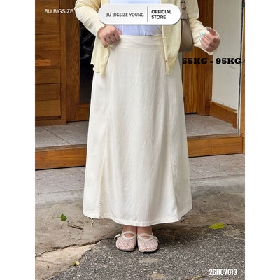 Chân váy dáng A chun sau BIGSIZE (55kg đến 95kg) – 26HCV013   - [BU Bigsize Young]