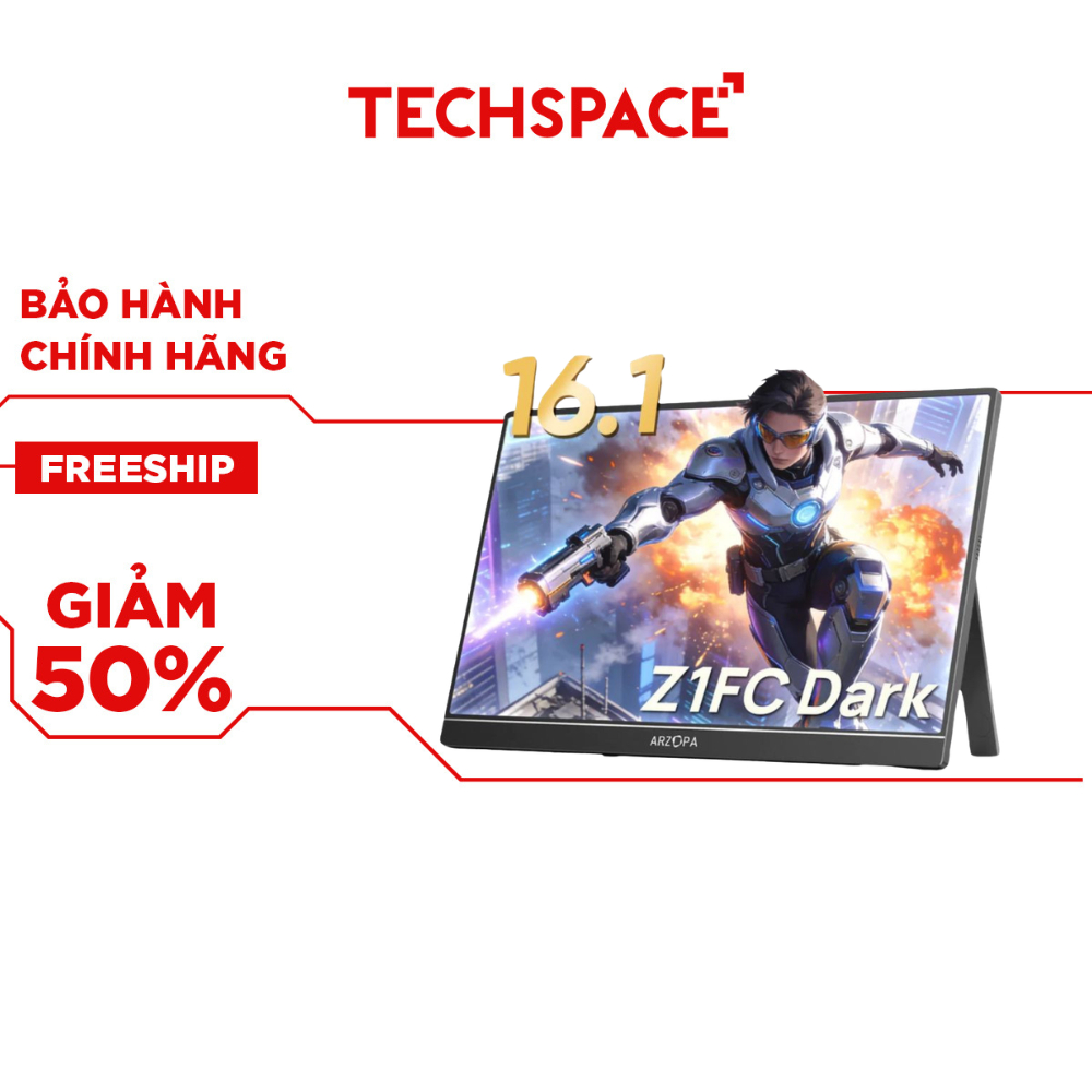Màn Hình Di Động ARZOPA Z1FC 16.1 inch FHD 144Hz IPS ( Hàng chính hãng ) - Bảo Hành 24 Tháng