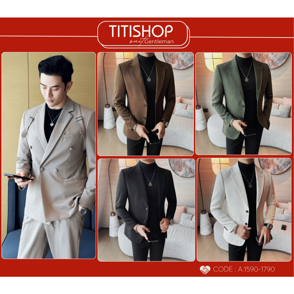 ( Có Hàng Đặt Nhanh ) Áo Vest nam , ,Suit Nam,Blazer quý ông  ,Suit quý ông,Blazer Nam ,Bộ vest nam 