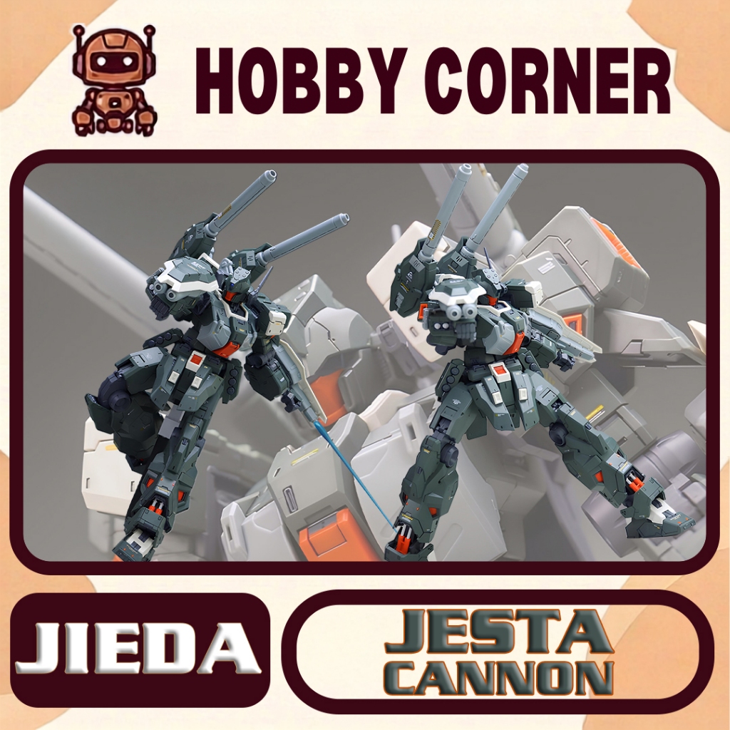 Model Kit 1/100 MG JIEDA Custom - Jesta Cannon Fighter (tặng base, effect, decal nước)